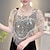 cheap Cape-Shawls Women&#039;s Wrap Cape Sparkle &amp; Shine Elegant Sleeveless Polyester Wedding Wraps With Sequin For Wedding Spring &amp; Summer