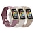levne Pásky na hodinky Fitbit-4 balení 3 balení 2 ks Chytré hodinky Kompatibilní s Fitbit Charge 5 Silikon Chytré hodinky Popruh Nastavitelný Sportovní značka Výměna, nahrazení Náramek