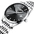 ieftine Ceasuri Quartz-ceas de cuarț pentru bărbați ultra-subțire ceas de mână analog de lux minimalist clasic, calendar impermeabil, cronograf ceasuri din oțel inoxidabil