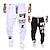 cheap Sweatpants-Men&#039;s Sweatpants Joggers Drawstring Letter Letter &amp; Number Thermal Warm Breathable Athletic Athleisure Weekend Casual / Sporty Hip Hop Dark Grey Black Micro-elastic