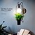 Недорогие Настенные светильники-Креативный настенный светильник с зеленым растением в горшке e27, розетка, железное искусство, настенные светильники, изысканные прочные внутренние украшения, настенный фонарь для гостиной, фон, кафе,