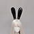 billiga Hårstylingstillbehör-handgjorda söta kanin flicka piga huvudbonad lolita halloween festklänning läder hårband
