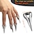 cheap Accessories-10 Pcs Finger Claws Cosplay Claws Rings Full Finger Set Retro Metal Nail Punk Rock Nail Finger Armor Gothic Talon Nail Fingertip Claw for Cosplay Nail Art Halloween