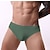 billiga Underkläder för män-Herr 3-pack Kalsong Grundläggande Polyester Ren färg Låg Midja Svart Vit
