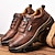 Χαμηλού Κόστους Ανδρικά Sneakers-ανδρικά πάνινα παπούτσια άνετα παπούτσια πεζοπορίας παπούτσια πεζοπορίας business casual υπαίθριο γραφείο &amp; επαγγελματική ψεύτικο δέρμα αδιάβροχο αναπνεύσιμο άνετο κορδόνι μαύρο καφέ άνοιξη φθινόπωρο