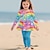 tanie zestawy 3d dla dziewczynki-Dla dziewczynek 3D Wszechświat Tęczowy Koszulka i spodnie Zestaw sukienek Komplet odzieży Długi rękaw Druk 3D Wiosna Jesień Zima Aktywny Moda Codzienny Poliester Dzieci 3-12 lat Na zewnątrz Randka