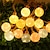 abordables Guirlandes Lumineuses LED-guirlande lumineuse solaire corde guirlande lumineuse extérieure décorations lumineuses solaires décor de ferme rustique chic pour murs de cheminées 7,5 m 16 LED