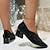 ieftine Tocuri de Damă-Pentru femei Tocuri Pantofi pumps Sandale Sandale cu toc Mărime Plus Size Nuntă Petrecere Zilnic Elimina Piatră Semiprețioasă Toc Îndesat Vârf ascuțit Epocă Modă Casual Plasă PU Loafer Negru Bej