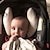 baratos Encostos de cabeça e Almofadas lombares-Almofada de encosto de cabeça de assento de segurança para bebê Almofada de pescoço infantil Almofada de proteção fixa de cabeça para carrinho de bebê