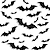 tanie Naklejki Halloween-dekoracje na halloween 3d czarny pcv nietoperz impreza z okazji halloween bar pokój impreza z okazji halloween straszny wystrój rekwizyty naklejka ścienna wystrój halloween halloween dostaw