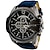 お買い得  クォーツ腕時計-男性 クォーツ 大きめ文字盤 カジュアルウォッチ ビジネス ワールドタイム デコレーション レザー 腕時計