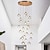 billige Vedhængslys-krystal lysekrone led moderne pendel regndråbe loftslys krystalkugle lysarmatur 36 lys til trappe stue hotel gang foyer entré 110-240v