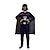 billiga Film- och TV-kostymer-Darth Vader Cosplay-kostym Kläder Pojkar Flickor Film-cosplay Cosplay Halloween Svart Vit Halloween Karnival Barnens Dag Trikot / Onesie Mask