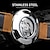 tanie Zegarki mechaniczne-Forsining męski zegarek mechaniczny Outdoor Sports Fashion zegarek na rękę automatyczny samozwijający się świecący kalendarz wodoodporny skórzany zegarek