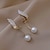 זול עגילים-בגדי ריקוד נשים פנינה עגילי טיפה תכשיטים מהודרים קלאסי יָקָר מסוגנן פשוט עגילים תכשיטים לבן עבור חתונה מפלגה זוג 1