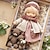 levne rekvizity fotobudky-bavlněné tělo waldorfská panenka umělkyně ručně vyrobená mini oblékací panenka (doplňky nejsou součástí balení)