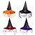 abordables Máscara de Halloween &amp; Accesorios-sombrero de bruja de halloween con velo de tela de araña sombrero de fiesta de disfraces de mujer sombrero de mago tocado de halloween sombrero de fiesta sombrero de halloween accesorios de decoración