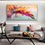 abordables Pinturas florales/botánicas-Pintura de arte de pared grande, pintura al óleo de plumas hecha a mano, pintura de textura pesada pintada a mano, obra de arte abstracta para sala de estar, decoración del hogar, lienzo enrollado