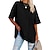 ieftine Bluze simple pentru femei-Tricou Pentru femei Negru-1 Alb Roz Îmbujorat Mată Larg Zilnic De Bază Neon &amp; Luminos Rotund Potrivire Largă M / M