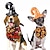 halpa Puvut-Koirat Kissat Huivit ja hatut Kolmio-ruokalappu tarvikkeet Halloween asu Muoti Hauska Talvi Hengittävä Pehmeä Pestävä Mukava ulko- Halloween Rento / arki Koiran vaatteet for Bichon Frise Pomeranian