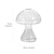 billige Statuer-glasvase sød gennemsigtig svampedesign vase hydroponisk gennemsigtigt spisebord lille vase brugt til boligdekoration gaver 1 stk.