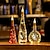 رخيصةأون أضواء شريط LED-2 متر 20 المصابيح شمعة زجاجة نبيذ سلسلة ضوء زجاجة نبيذ لهب الفلين مصباح لتقوم بها بنفسك حفل زفاف عيد الحب جارلاند