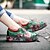 abordables Tacones de mujer-Mujer Tacones Mocasines con plataforma Zapatos hechos a mano Zapatos antiguos Diario Floral Bloque de color Con Cordón Tacón Cuña Dedo redondo Vintage Casual Confort Cuero Piel de Oveja Cordones Verde