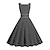 olcso Buliruhák-Női Fodrozott Nyomtatott Vintage ruha Midi ruha Elegáns Pöttyös Szögletes Ujjatlan Napi Randi Tavasz Ősz Fekete Fehér