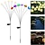 economico Luci paesaggistiche-1 pc 0.5 W Luci e lanterne di percorso Ad energia solare Impermeabile Bianco caldo Multicolore 3.7 V 6/8 Perline LED
