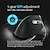 baratos Ratos-F-36 mouse vertical ergonômico mão esquerda direita 2.4g+bt1+bt2 mouse sem fio para jogos de computador mouse óptico usb para desktop de computador