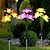 levne Světla cesty &amp; lucerny-solární lucerny IP65 vodotěsné 3 hlavy narcisové lucerny led květina venkovní solární světla venkovní dekorace nádvoří světla sváteční párty atmosféra světla