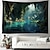 cheap Landscape Tapestry-Cave River Hanging Tapestry Wall Art Large Tapestry Mural Decor Photograph Backdrop Blanket Curtain Home Bedroom Living Room Decoration