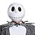 ieftine Costume &amp; Tematică din Filme-Jack Skellington Ținute Mascaradă Bărbați Pentru femei Film Cosplay Cosplay Negru Halloween Mascaradă Vârf Rochie Pantaloni