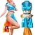 tanie Kostiumy anime-Zainspirowany przez One Piece Nami Anime Kostiumy cosplay Japoński Garnitury cosplay Kostium Na Damskie