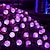 cheap LED String Lights-LED Solar Bubble Crystal Ball Purple String Light Outdoor Waterproof Courtyard Light for Outdoor Halloween Christmas Decoration
