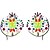 cheap Personal Protection-One Pair Exquisite Acrylic Breast Patch Diamond Art Carnival Party Chest Decoration Chest Tattoo Patch