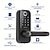 abordables Verrous de portes-RF-S825 alliage de zinc Verrou intelligent Sécurité de la maison intelligente Système Déblocage d&#039;empreinte digitale / Déblocage du mot de passe / Déverrouillage Bluetooth Pour la Maison / Maison