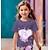 お買い得  女の子の 3d T シャツ-女の子 3D グラフィック カートゥン 猫 Tシャツ Ｔシャツ 半袖 3Dプリント 夏 春 活発的 ファッション かわいいスタイル ポリエステル 子供 3〜12年 アウトドア カジュアル 日常 レギュラー