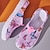 preiswerte Damenslipper &amp; Flip-Flops-Damen Hausschuhe Slippers Clogs Slip-Ons Übergrössen Hausschuhe im Freien Sommergarten Clogs Täglich Farbblock Flacher Absatz Runde Zehe Geschlossene Spitze Brautkleider schlicht Komfort EVA Rosa