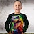 tanie chłopięce bluzy z kapturem 3D-Dla chłopców 3D Graficzny Zwierzę Dinozaur Bluzy Długi rękaw Druk 3D Lato Jesień Moda Moda miejska Nowoczesne Poliester Dzieci 3-12 lat Na zewnątrz Codzienny Regularny