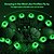 economico Halloween all&#039;Aperto-1 pc 0.5 W Luci LED ad energia solare Ad energia solare Impermeabile Decorativo Verde 1.2 V Cortile Giardino 6 Perline LED Halloween