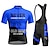 preiswerte Herrenbekleidungs-Sets-21Grams Herren Radtrikot mit Radhose kurz Trägern fahrradbekleidung Kurzarm MTB Mountain Rennrad Gelb Rot Blau Fahhrad Schnelltrocknend Feuchtigkeitsableitung Spandex Sport Buchstabe &amp; Nummer