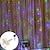 abordables Tiras de Luces LED-linternas luces de cortina led 3 * 3 metros luces de colores luces de carámbano estrellado luces de navidad