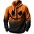 cheap Men&#039;s Pullover Hoodies-Halloween The Pumpkin Hoodie Pumpkin, Mens Graphic Prints Daily Classic Casual 3D Pullover Holiday Going Out Hoodies Waffle Black Yellow Orange Long Sleeve Ok Cotton Printed