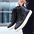 cheap Men&#039;s Sneakers-Men&#039;s Sneakers Leather Shoes British Style Plaid Shoes Dressy Sneakers Casual British Preppy Daily Leather Breathable Comfortable Slip Resistant Lace-up Black White Brown Spring Fall