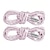 abordables Cordones-1 par de cordones de zapatos con diamantes de imitación, cuerda con purpurina de cristal, cordones redondos brillantes para zapatillas de deporte