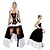 economico Costumi da donna-Vestito Costume Cosplay regina di Cuori Regina di Cuori Costume Sexy Adulti Per donna Carnevale martedì grasso Feste Performance Vestirsi