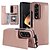 preiswerte Samsung-Handyhülle-Handy Hülle Handyhüllen Für Samsung Galaxy Z Fold 6 Z Fold 5 Z Fold 4 Z Fold 3 Leder Mit Kartenhalter Ständer Einfarbig PC PU-Leder