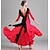 זול הלבשה לריקודים סלוניים-ריקודים סלוניים שמלה צבע טהור בגדי ריקוד נשים הצגה מפלגה שרוול ארוך מילק פייבר
