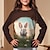 お買い得  女の子の 3d T シャツ-女の子 3D カートゥン バニー Tシャツ Ｔシャツ 長袖 3Dプリント 夏 秋 活発的 ファッション かわいいスタイル ポリエステル 子供 3〜12年 アウトドア カジュアル 日常 レギュラー